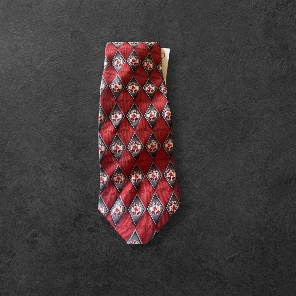 New Eagle Neck Wear Mens Boston Red Sox Team MLB Silk Necktie